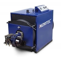 70 кВт водогрейный котел NORTEC В70 в комплекте с горелкой на отработке NORTEC WB 80S с топливным насосом и фильтром
